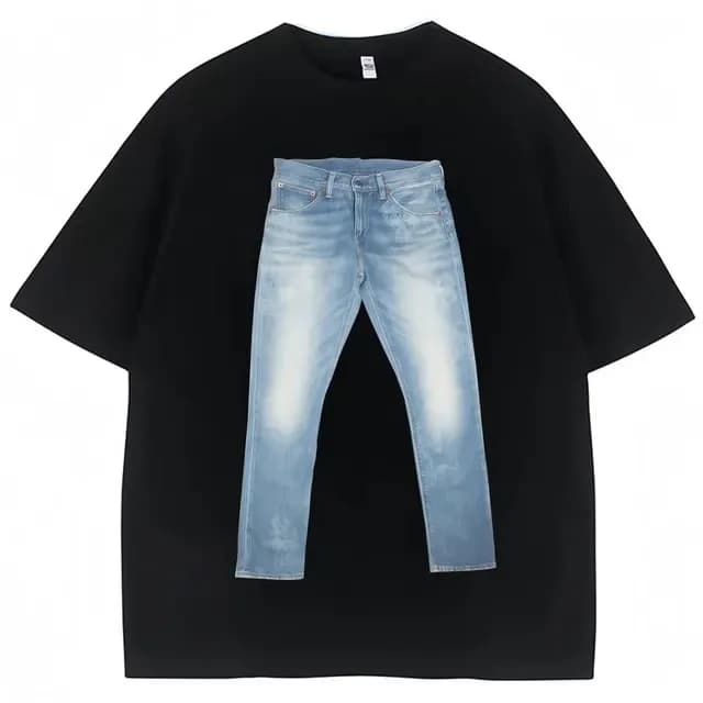 T-shirt divertente con stampa meme jeans, moda estiva, per uomo e donna, stile Harajuku Y2K vintage, in cotone, Sweethearts