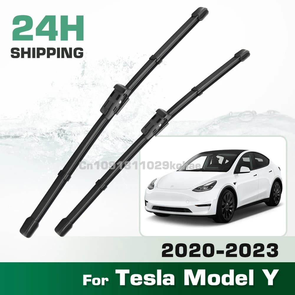 GREATROAD Tergicristallo LHD e RHD Set di spazzole tergicristallo anteriori per Tesla Model Y 2020 - 2023 Parabrezza Parabrezza Spazzola per finestra 26 "+ 19"