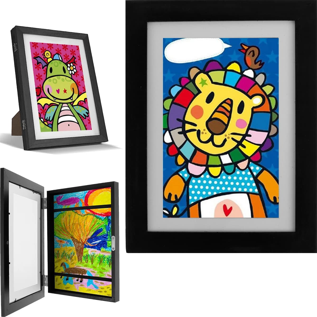 Kids Art Frame Kids Artwork Frames cornici per bambini intercambiabili immagini Poster Photo Drawing A4 Child Artwork Picture Frame HomeDecor