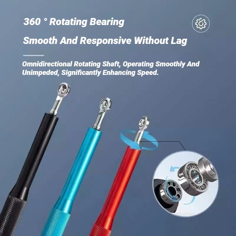 Aluminum Handle Wire Rope Skipping Alloy Genus Sports Fitness Supplies Bearing High Fast Speed Jump Adjustable Steel