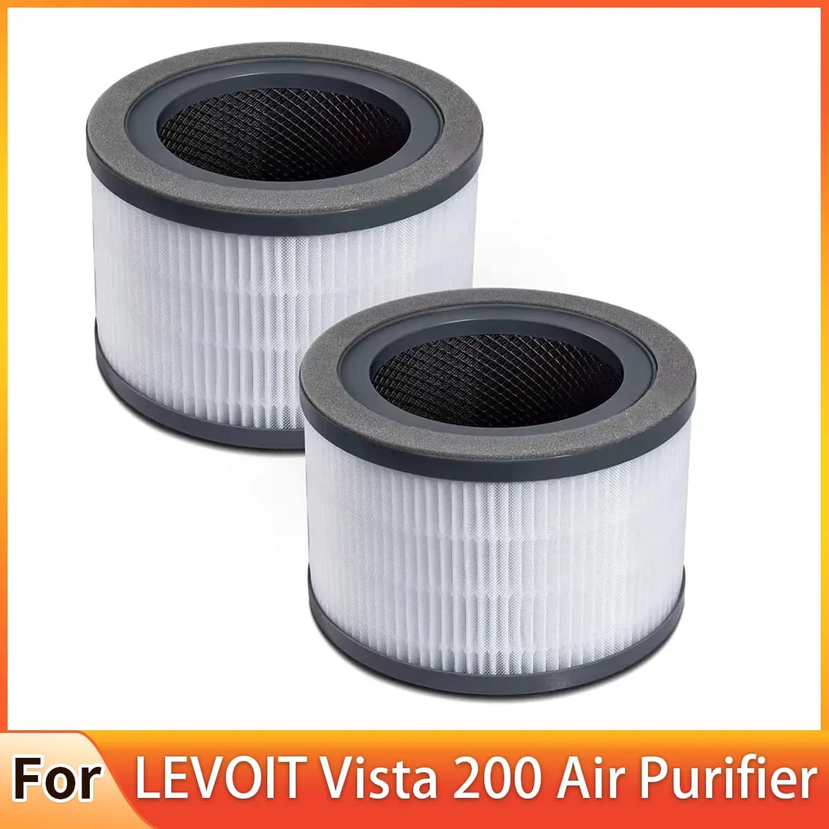 Filtro di ricambio per purificatore d'aria LEVOIT Vista 200, vero HEPA 3 in 1, carbone attivo ad alta efficienza, Vista200-RF