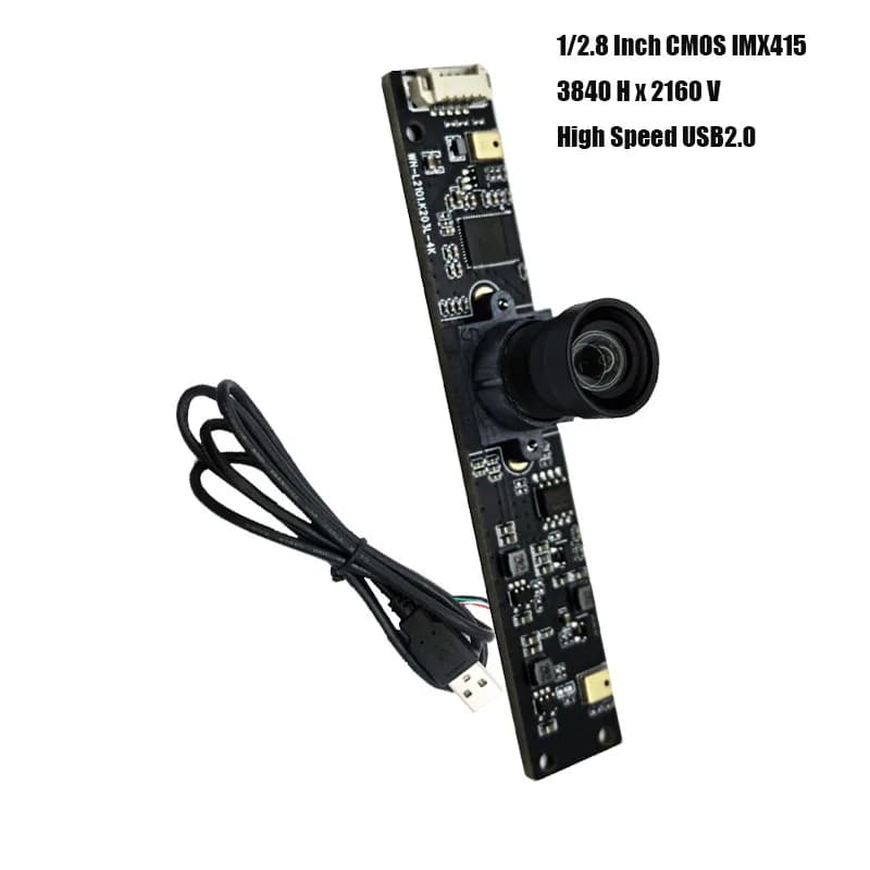 4K 8MP HD 1/2.8 Inch IMX415 USB Camera Module with Digital Mic FF 90/120/135° for Product Vision Machine Vision