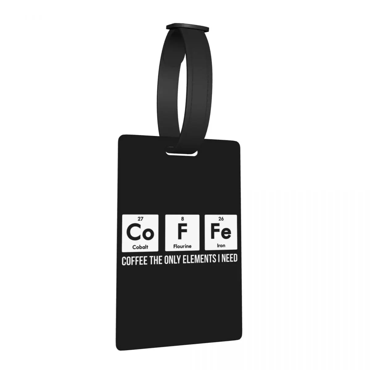 Etichette per Bagagli con Tavola Periodica della Chimica, Accessori per Valigie, Tag per Bagaglio da Viaggio, Porta Etichetta con Nome e Indirizzo