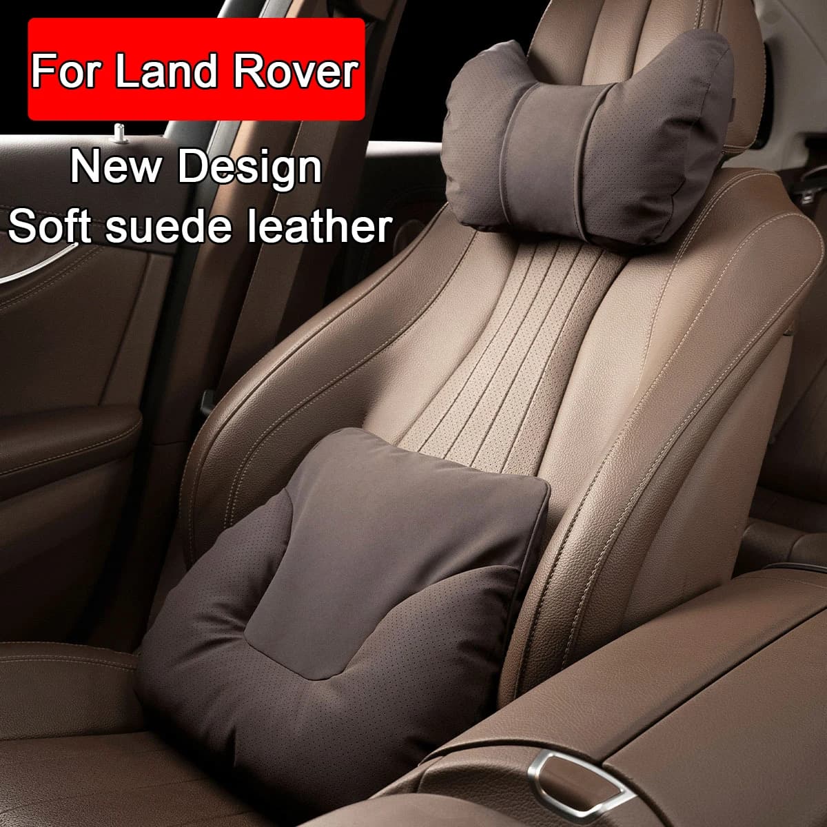 Cuscino per il collo dell'auto Supporto universale per poggiatesta del sedile Cuscini posteriori lombari per Land Rover Range Rover Sport Evoque Freelander