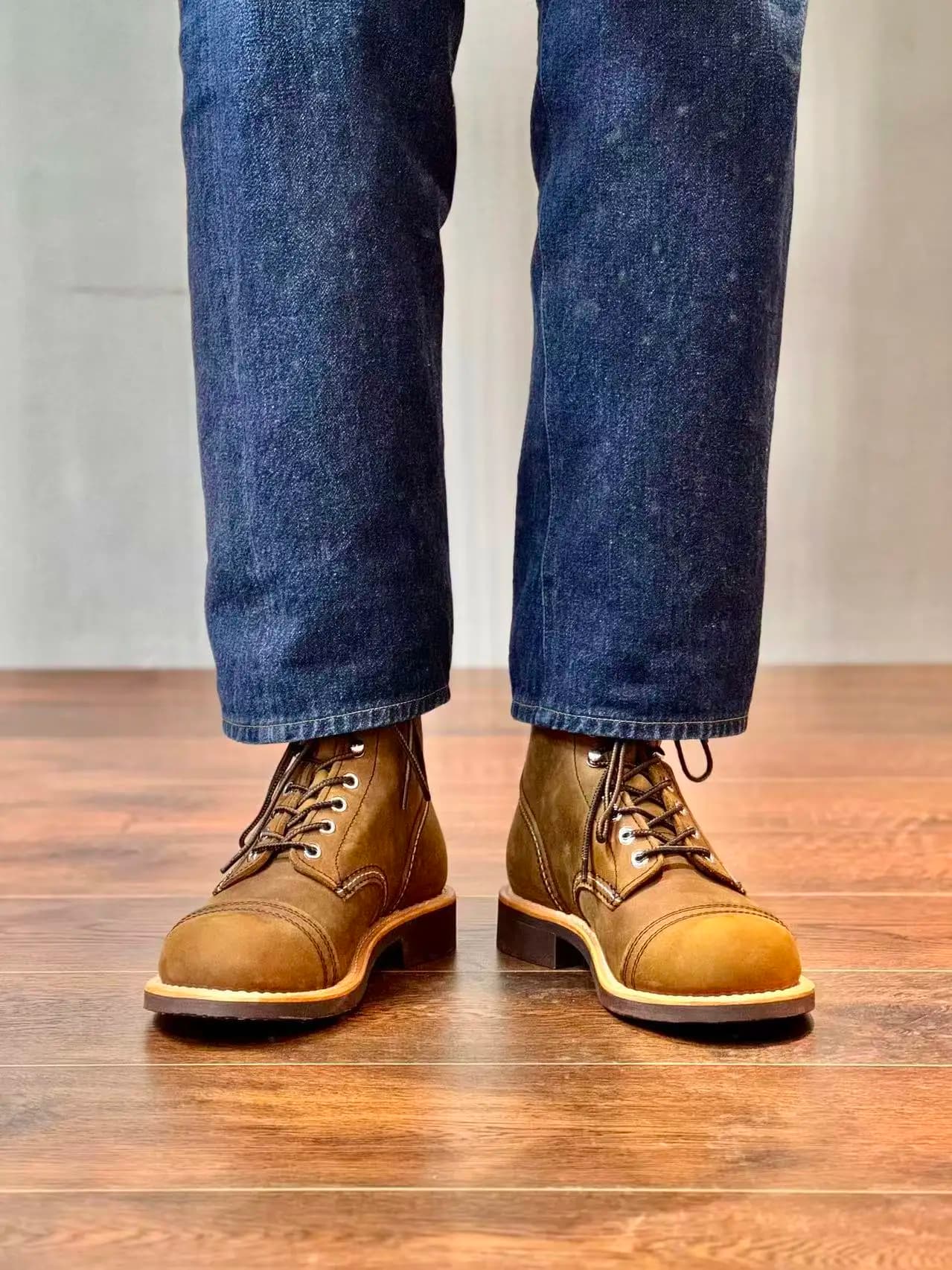 Real Stitching Heritage Boots Retro Iron Ranger Motorcycle Durable Boots 8115 Style Goodyear Welted Genuine Leather Men Boots