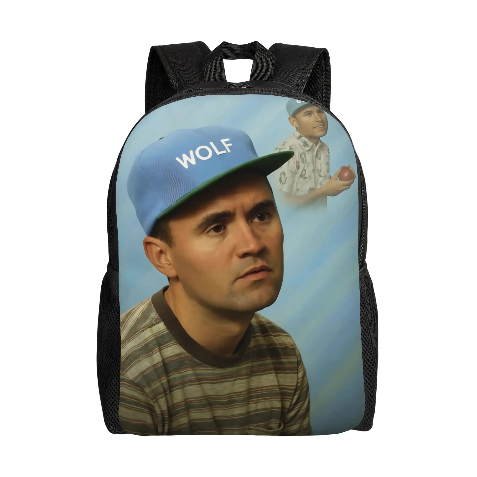 Charlie R.I.P Kirk Wolf Fashion Backpack Gift High School Work Funny Meme Daypack for Men Women College Shoulder Bag