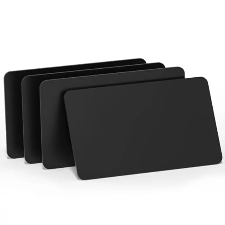 Tag NFC Neri - Biglietti da Visita NFC 215 Carte Vuote Riscrivibili 504 Byte Programmabili Compatibili con iPhone