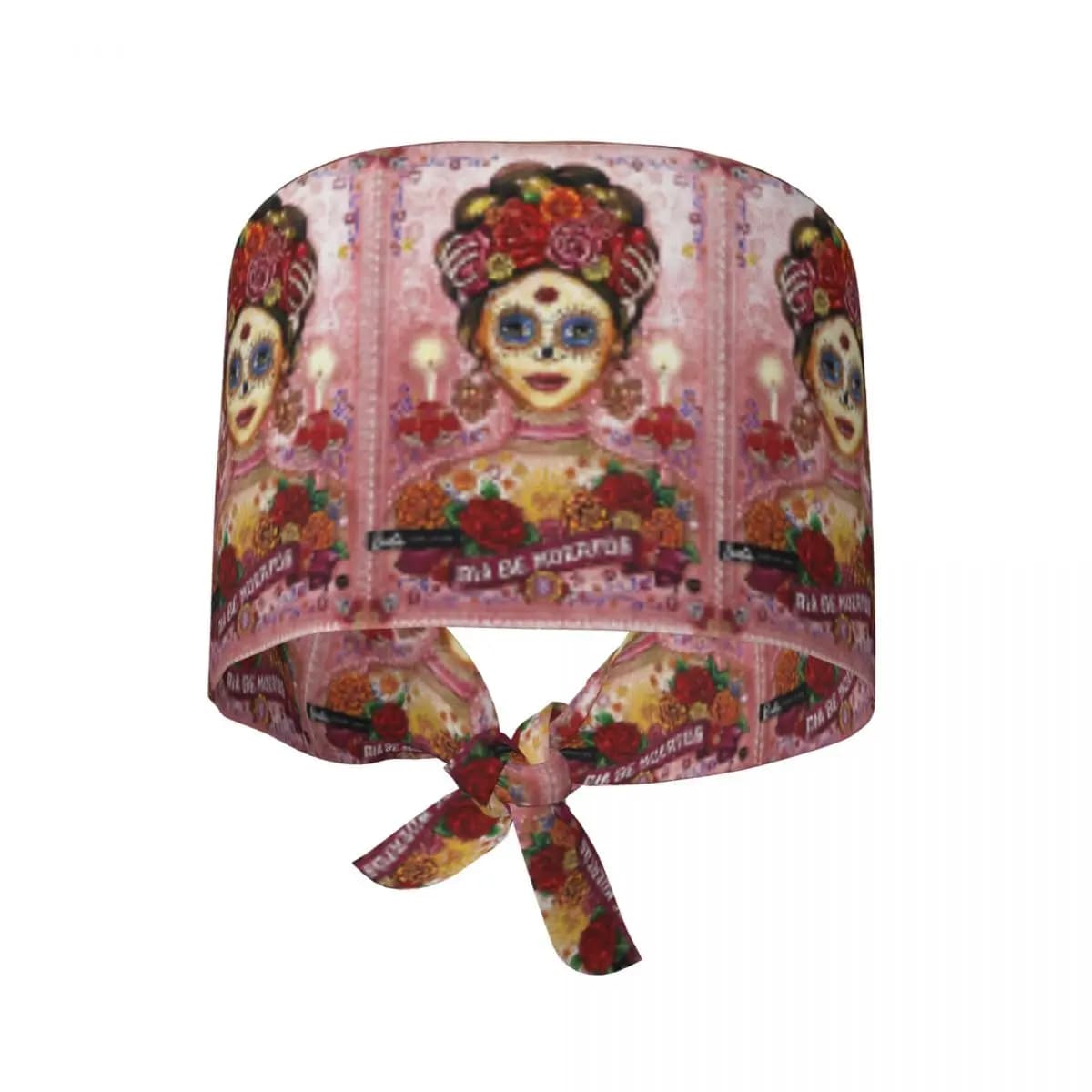 Dia De Los Muertos Day Of The Dead Woman Scrub Hat Doctor Working Surgical Cap Men Women Adjustable Nursing Caps for Dentist