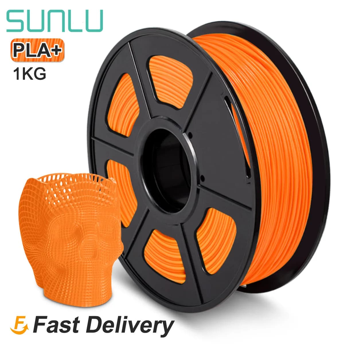 SUNLU PLA PLUS 3D Printer Filament 1.75mm 1KG 2.2LBS PLA + 3D Printing Material DIY with Coil Printing 3D Vacuum Packing Fast Ship
