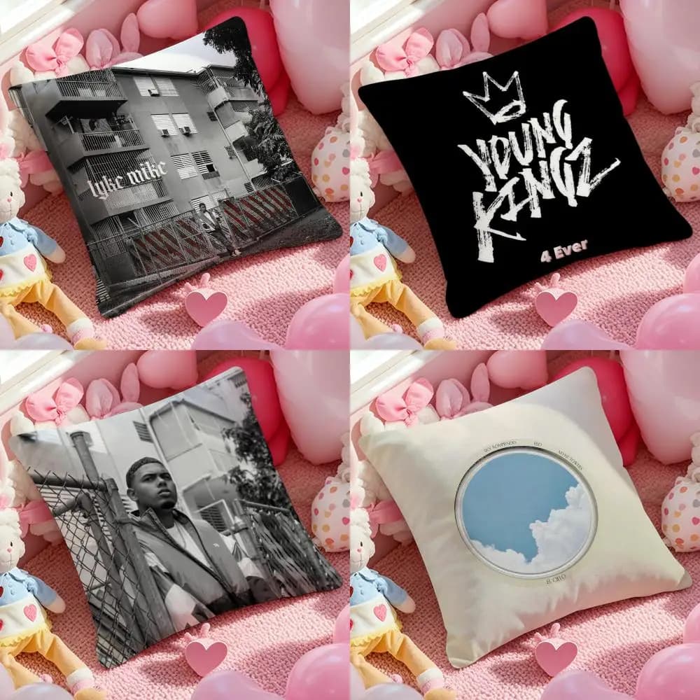 Pillow pillow case Rapper Myke Towers for living room, sofa, pillow and bedroom furniture lining