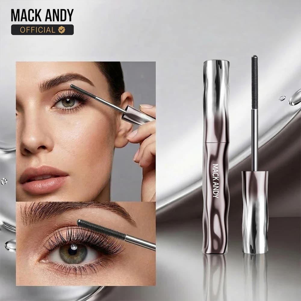 MACK ANDY Original Flying Mascara, Lavabile, Long Life and Resistant to Dumping, Black Intense to Eyelash