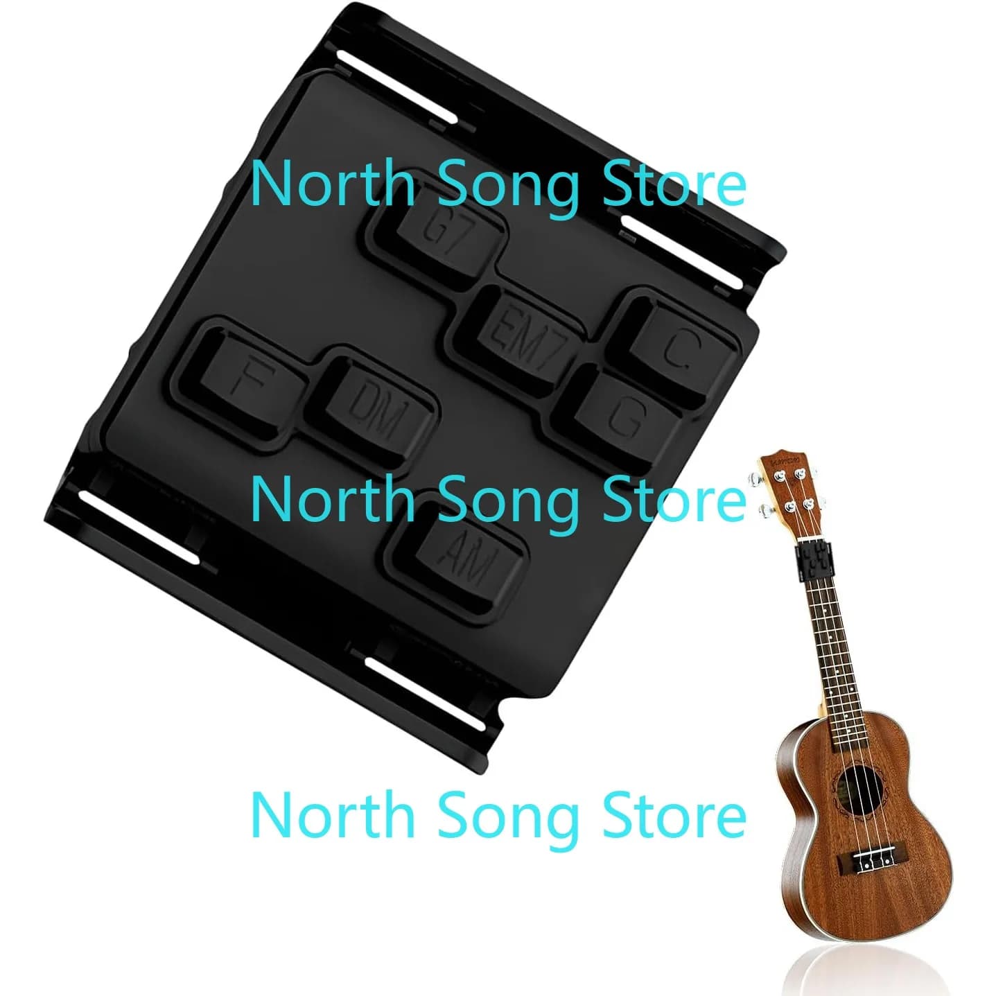 Pressa per accordi per ukulele, pressa per accordi per chitarra, strumento per esercitarsi con ukulele, pressa per chitarra per acustica, trainer, strumenti di apprendimento assistiti
