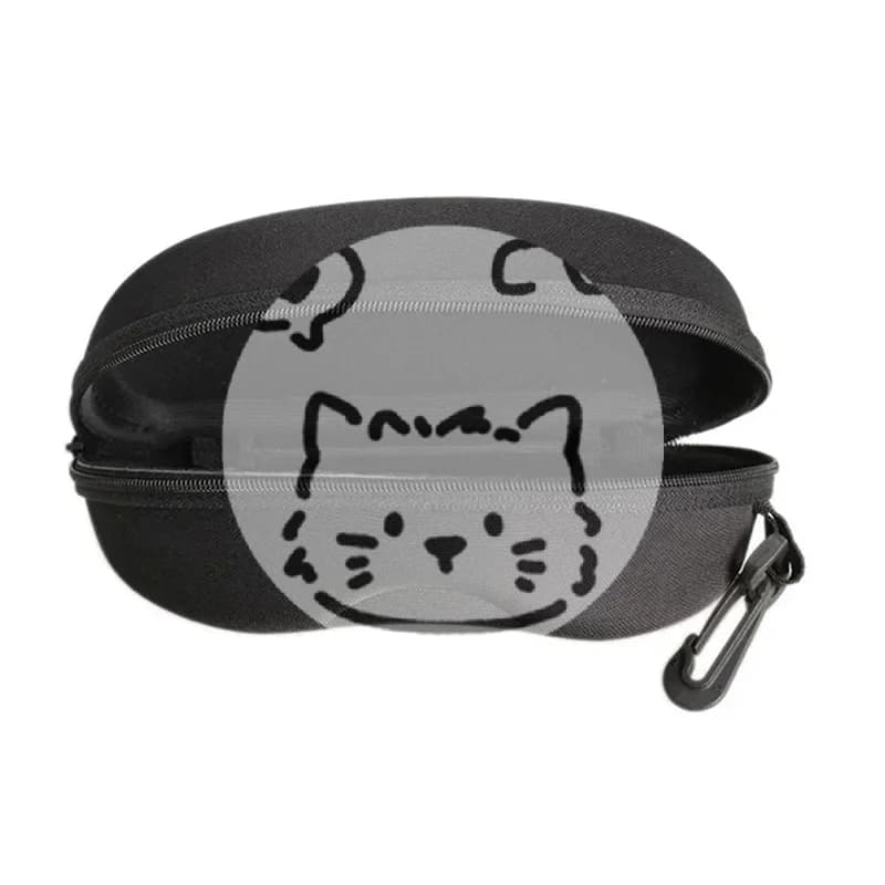 Black EVA Case for Sunglasses, Custody with Glass Hinge, Glass Holder, Glass Holder