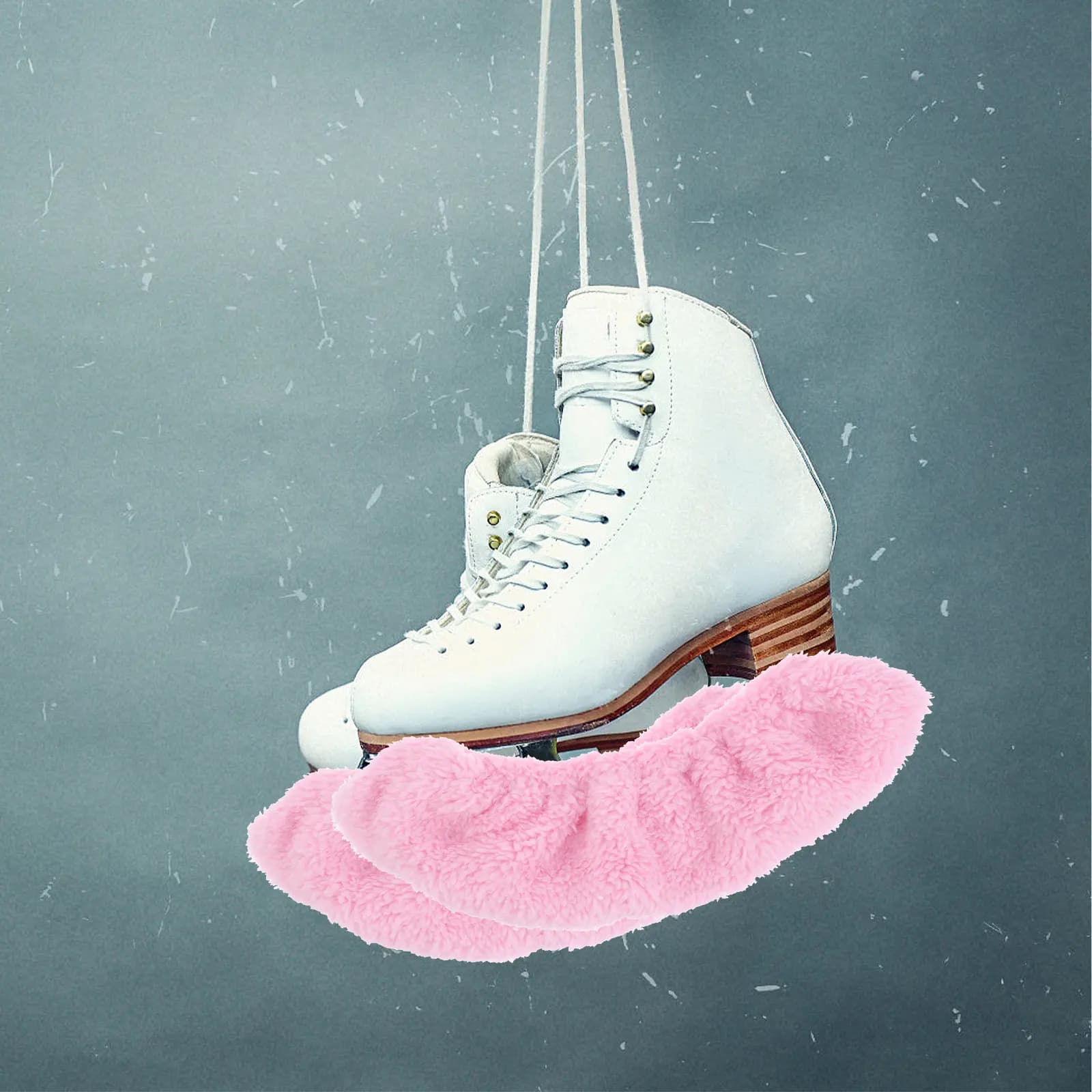 Copertura elastica per pattini da hockey, ultra morbida, in microfibra assorbente, protezione dalla ruggine, asciugatura rapida, vestibilità comoda, rosa XL