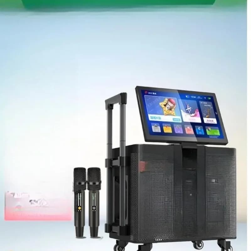 Sistema audio per square dance con schermo, audio per esterni, macchina all-in-one, karaoke mobile domestico ad alta potenza e volume elevato