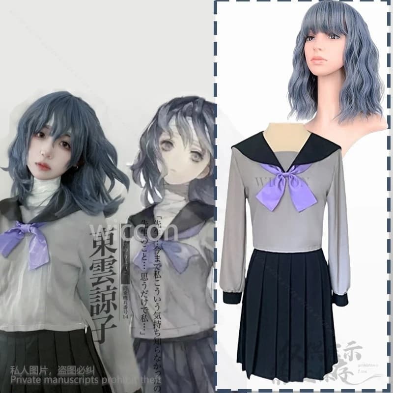 anime game 13 SENTINELS AEGIS RIM cosplay Shinonome Ryoko costume Japanese school uniform dress Sailor Suit Top Skirt customized