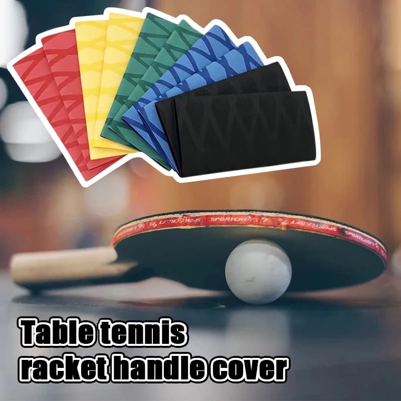 Nastro per Racchetta da Ping Pong Avvolto con Guaina in Gomma Termorestringente Antiscivolo per il Manico