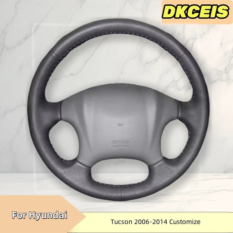 Black breathable eco-leather car cover for Hyundai Tucson 2006-2014 Accessories for braided cover