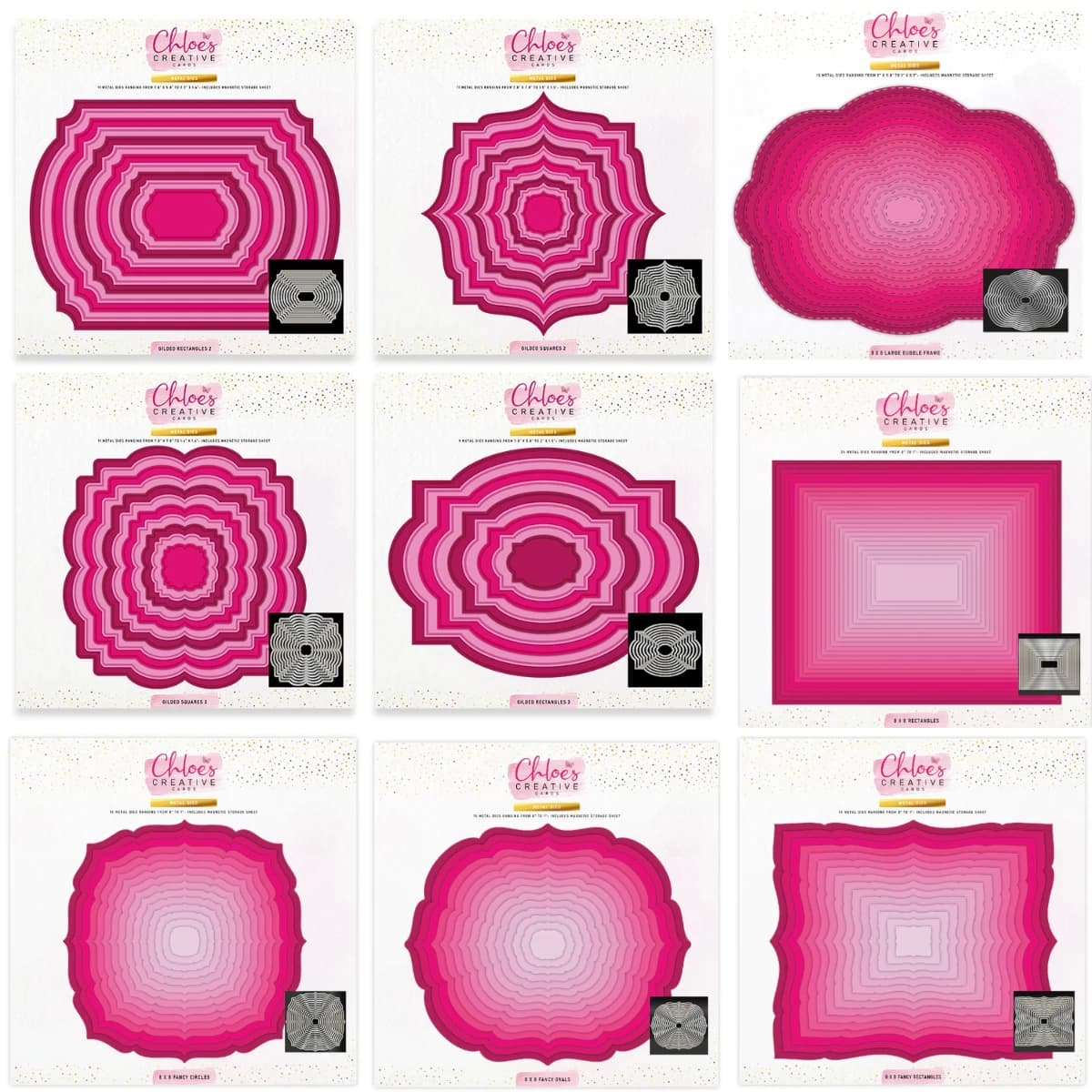 Graphic Set Circular Metal Cutting Dies Scrapbook Diary Decoration Stencil Embossing Template DIY Greeting Card Handmade 2026