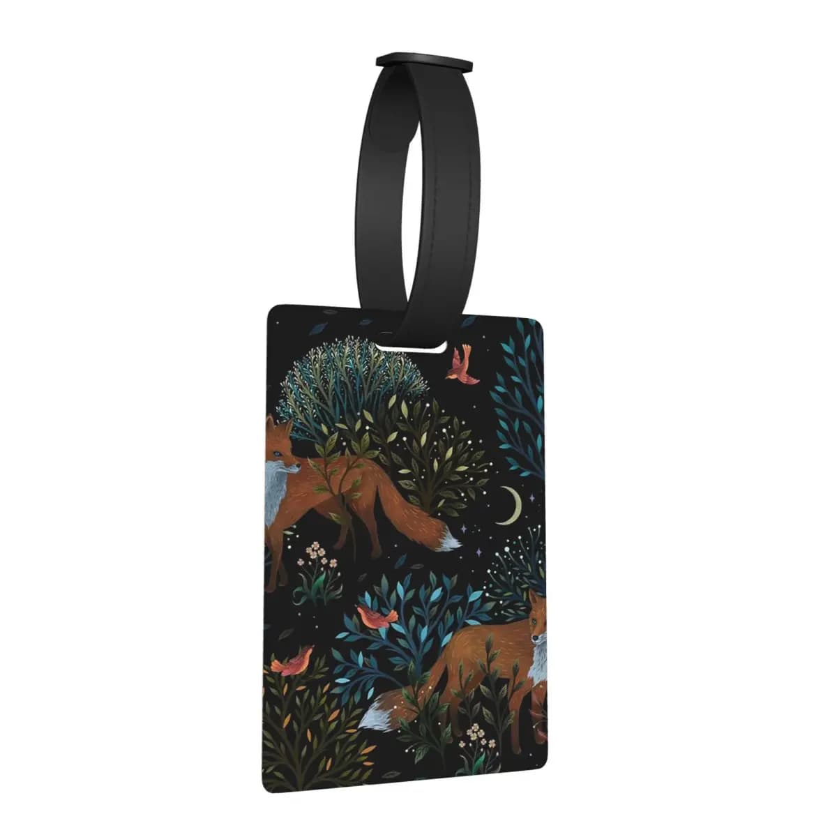 Etichette per bagagli Forest Fox, accessori per valigie, etichetta per bagaglio da viaggio, porta etichette, identificativo, nome, indirizzo
