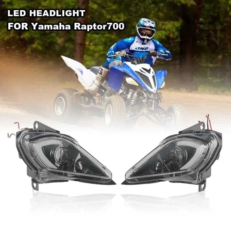ATV SXS LED gruppo faro, Yamaha Raptor 250 350 700 700R YFZ450 YFZ450R YFZ450X YFZ450V Wolverine 350 450 accessori