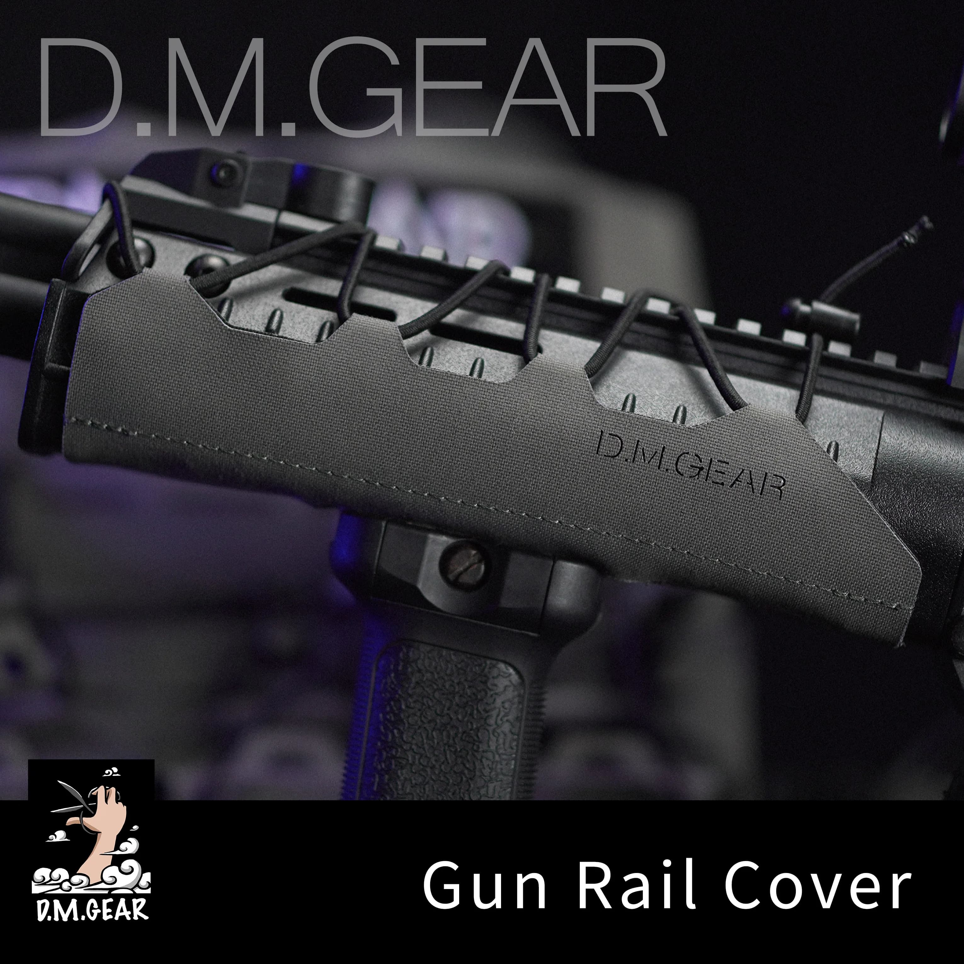DMGear Tattico Gun Rail Copertura Rail Wrap Heavy Heat Shield Gear Wrap Protezione per le mani Fit Quad Rail One Rail 500D Nylon