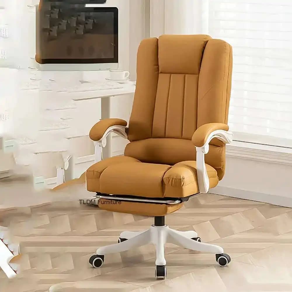 Sedia da ufficio ergonomica alla moda Sedia da gioco mobile di design nordico di bellezza Comoda sedia girevole per ufficio Chaise De Bureaux