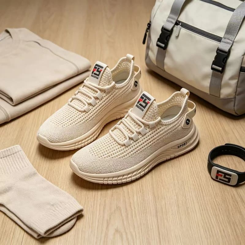 Scarpe sportive estive da uomo, casual, traspiranti, in rete, alla moda, con suola morbida, antiscivolo, leggere, 39-44