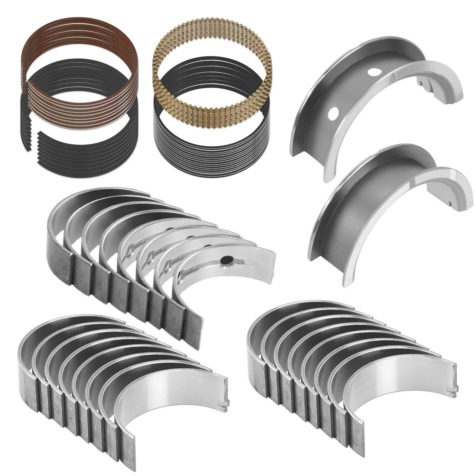 For Chevy 4.8 1999-2016 Light Truck 2M4978 Engine Main Connecting Rod Bearing Piston Ring For LS Gen III IV 4.8L 5.3L V8 engines