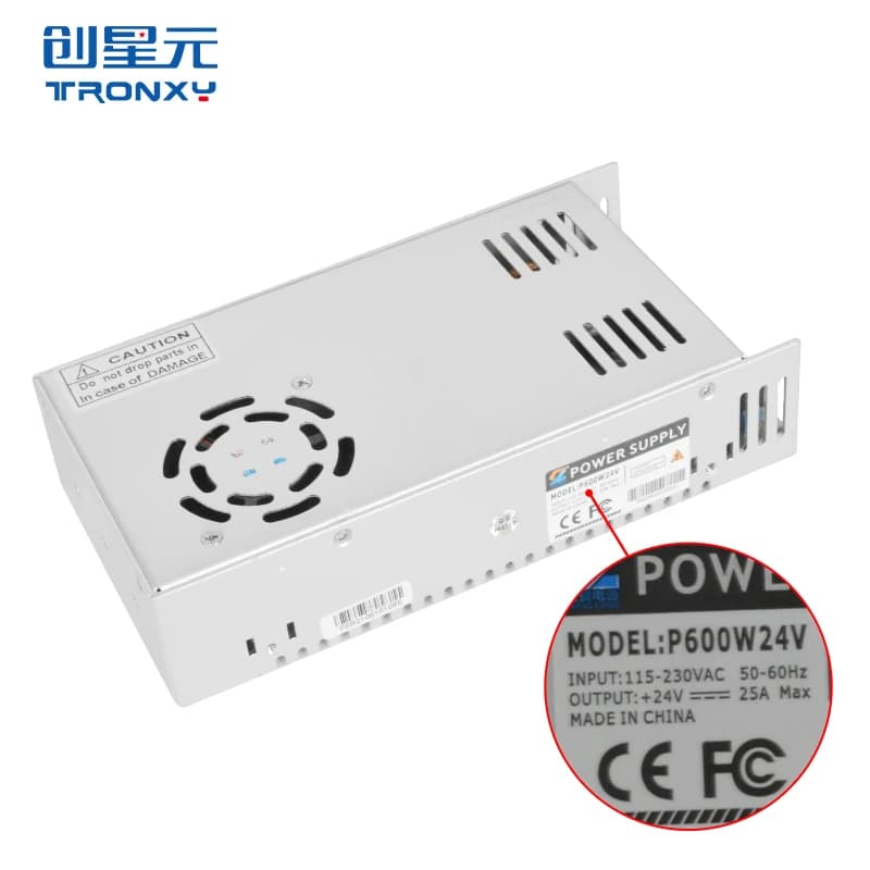 Tronxy Accessori Per Stampanti 3D Alimentatore 24V 25A 600W Interruttore di Alimentazione Driver Universale Macchina FAI DA TE impressora 3d Parti