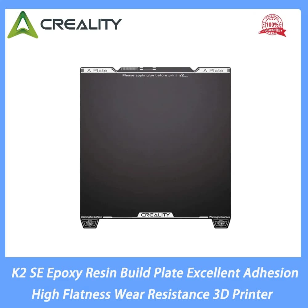 Original Creality K2 SE Epoxy Resin Build Plate Excellent Adhesion High Flatness Wear Resistance 3D Printer Accessory for K2 SE