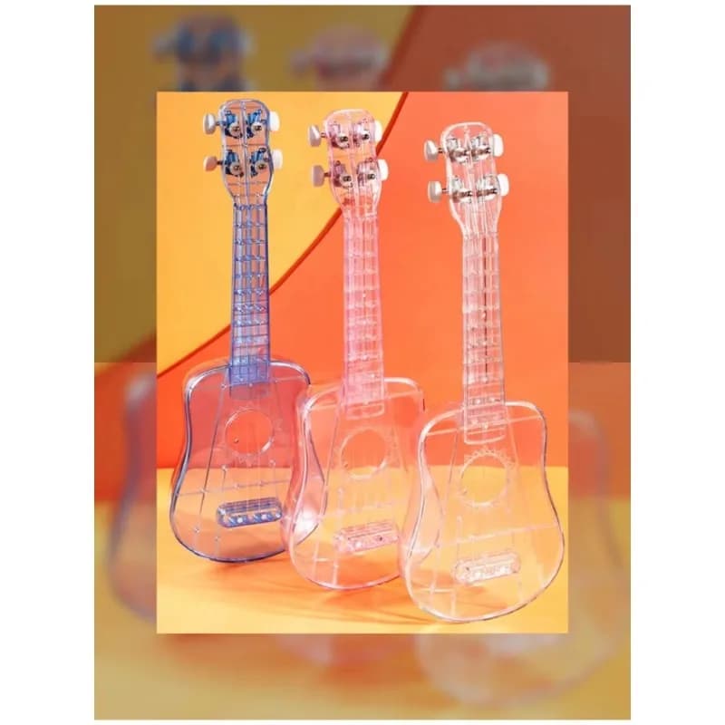 21 pollici Air-nova corda di carbonio trasparente basso ukulele economico per bambini giocattolo per bambini