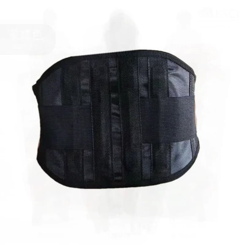 Detachable support belt with heater steel plate Waist support Adjustable elastic strap for racing exercises Black S-XXL