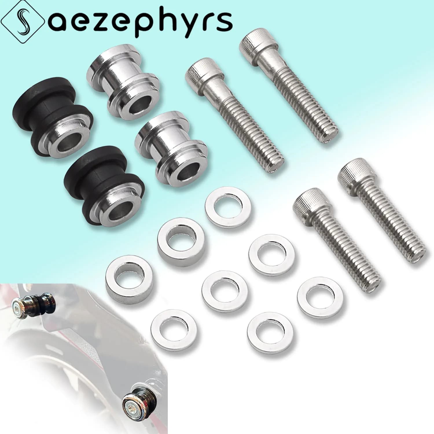 Moto Sissy Bar Portapacchi Kit Hardware di aggancio Viti per Harley Softail FXST Fat Bob 114 FXFBS Low Rider FXLR Sport Glide FL