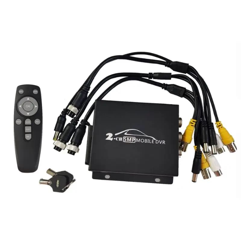 [NEW A09R!】 2Ch Mobile DVR AHD TVI 1080P CCTV DVR Mini DVR Security Support 8MP AHD Camera Video Recording Dual SD Slot