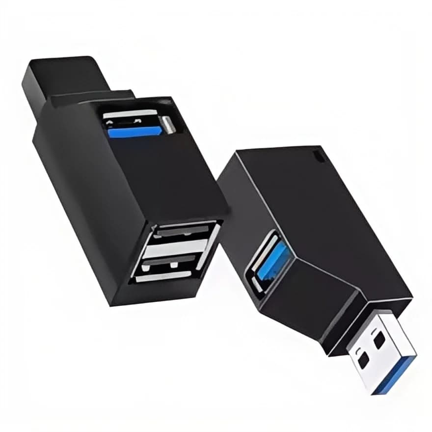 Adattatore hub USB 3.0 a 4 porte - Trasferimento dati ad alta velocità (5 Gbps) per PC/laptop/Mac - Splitter USB compatto per unità flash, mouse
