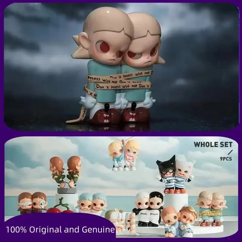 POP MART Zsiga Twins Series Genuino Cieco Scatola Giocattoli Kawaii Anime Action Figure Caixa Caja Surprise Mystery Box Bambole Regalo