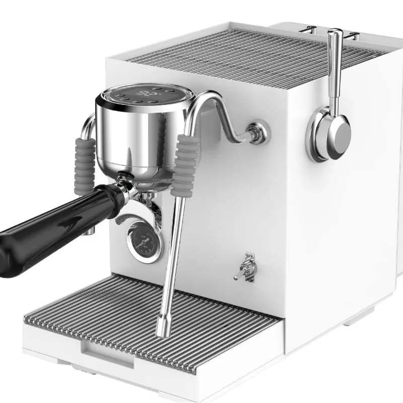 Macchina per espresso elettrica in acciaio inox con sistema di acqua calda per uso domestico e alberghiero