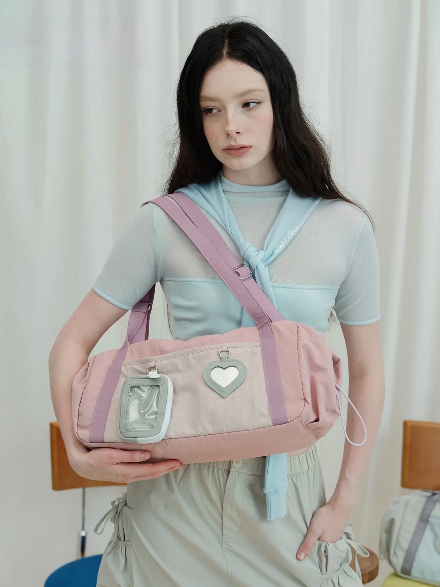 Lara Casual Summer Lightweight Commuter Tote Bag Underarm Single Shoulder Bag for Women Versatile Handbag Soft Fabric Zipper ...