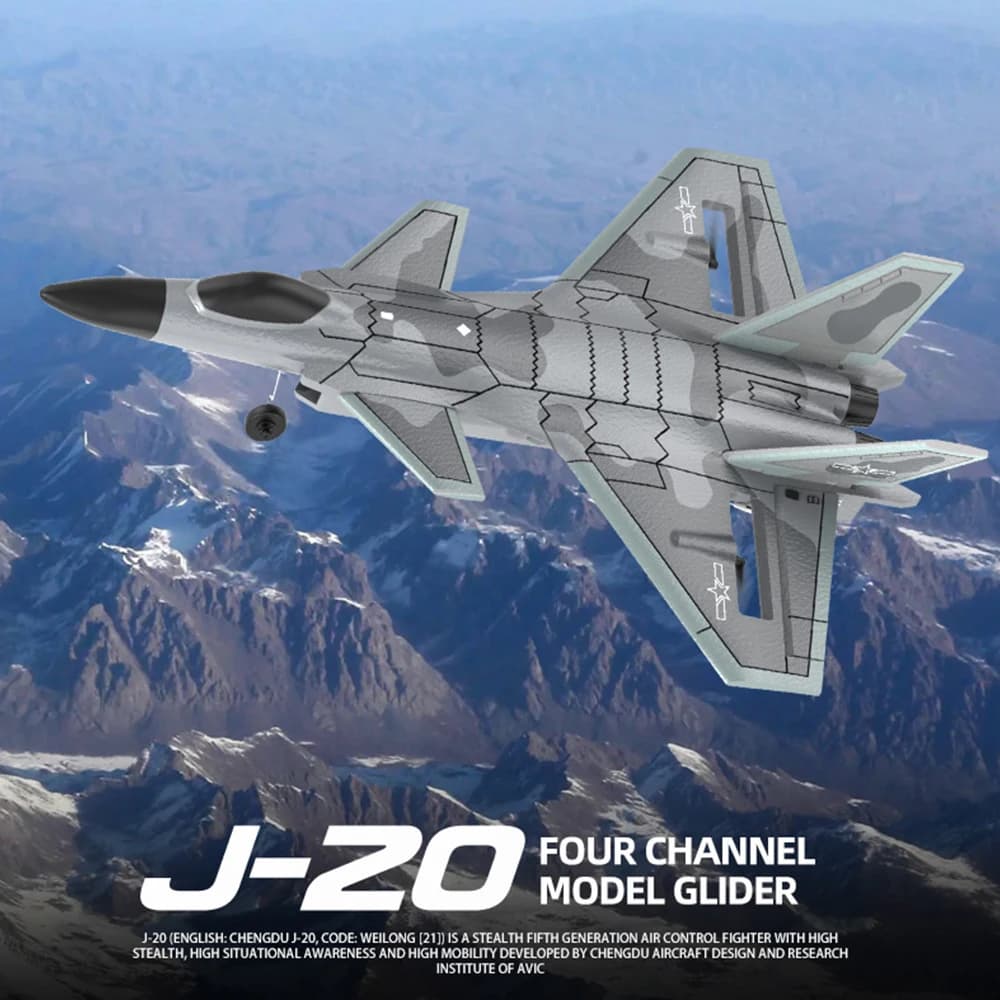 J20 4CH Modello Aliante BM20 RC Fighter 2.4G Aereo telecomandato 3D6G EPP Schiuma Aerei Giocattoli per bambini Adulti Regali