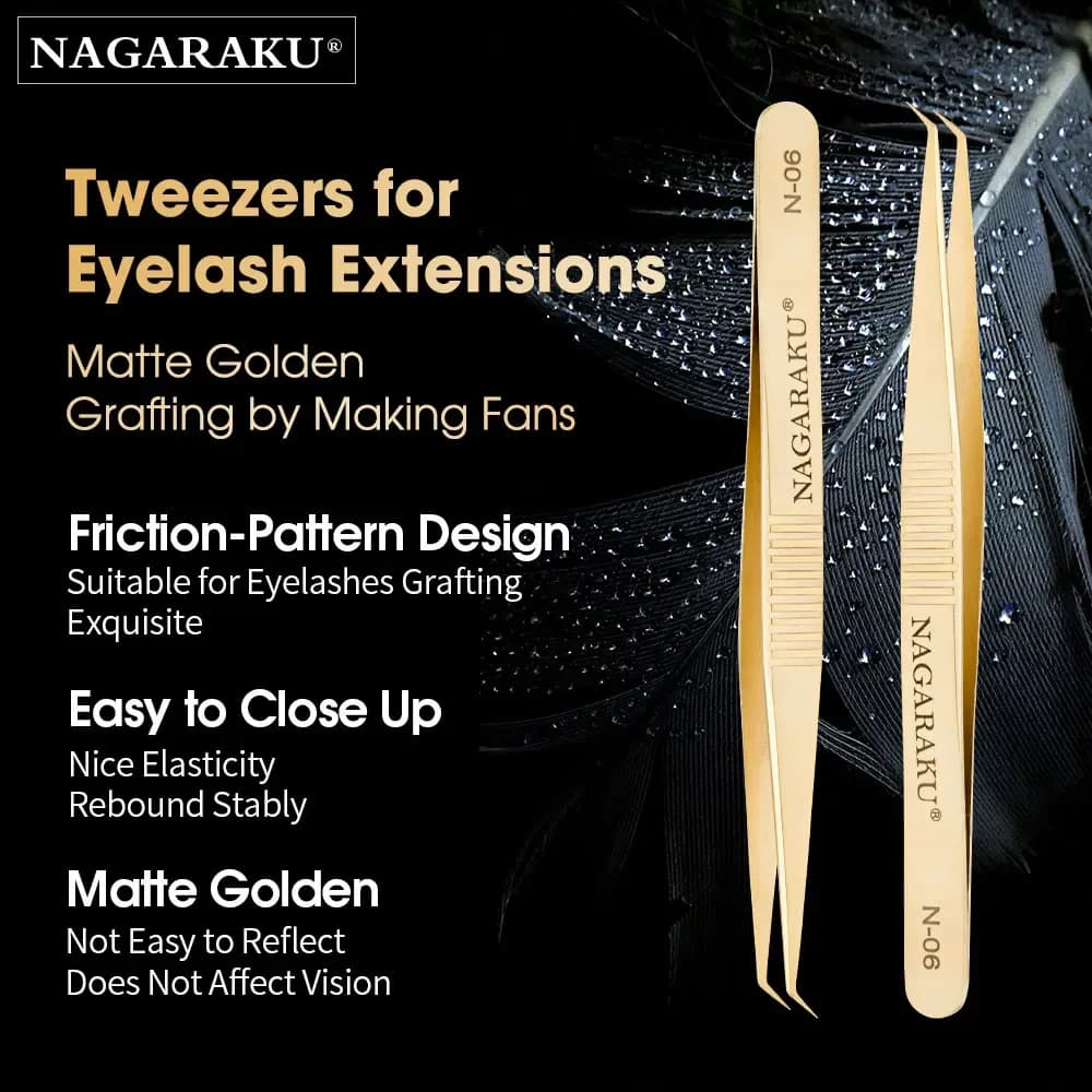 NAGARAKU Premium Beauty Makeup Pliers N-06 pins lashe extensions for fake eyelashes tools