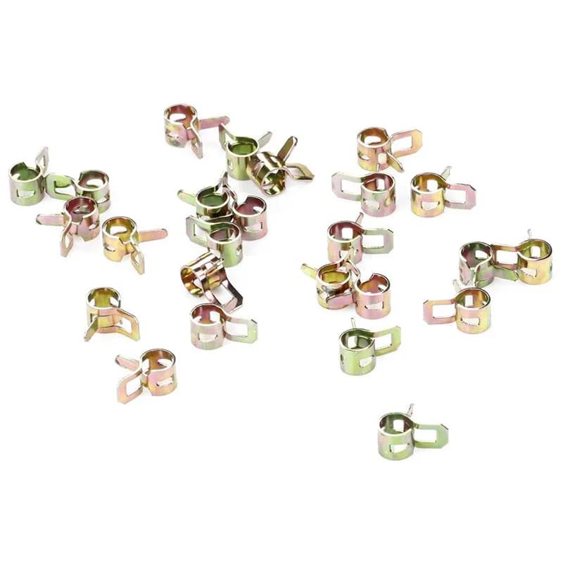 1/4 Inch Clip Construction & Hardware Spring Clip Water Pipe Spring Pipe Water Fuel Lines Suitable for 1/4 Flexible Pipe
