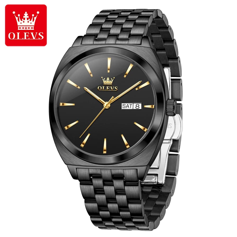 OLEVS Men Watches Luxury Elegant Waterproof Fine Steel Original Automatic Mechanical Wristwatch for Man Waterproof Luminous Date