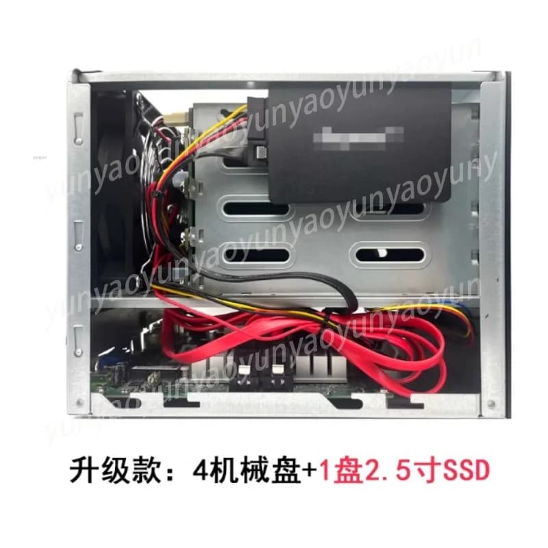 NAS con Porta Ethernet Gigabit Quad-core, Archiviazione Cloud Privata, Basso Consumo Energetico, Chassis ITX Silenzioso
