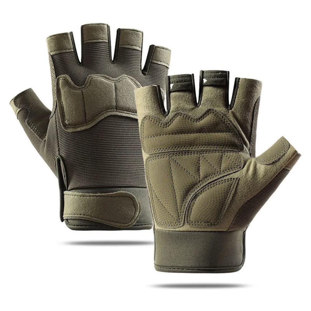 Guanti Sportivi Mezze Dita Antiscivolo e Resistenti all'Usura per Protezione Outdoor e Ciclismo, Guanti Tattici per Appassionati Militari