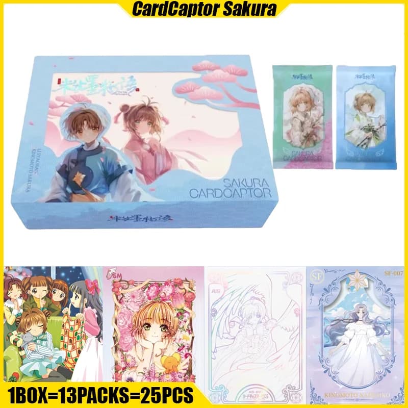 JioJio Card Captor Sakura Carte Il racconto di Pink&ink Collezione Anime Carte Mistery Box Giochi da tavolo Giocattoli Regali di compleanno per ragazze