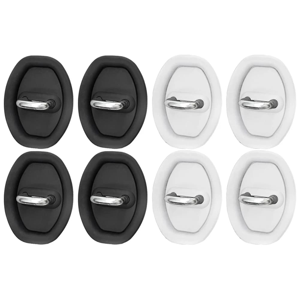 4Pcs serrature per porte del veicolo in Silicone tappo di protezione chiusura per portiera dell'auto coperchio protettivo cuscinetti antiurto silenziosi coperchio protettivo per serratura della portiera dell'auto