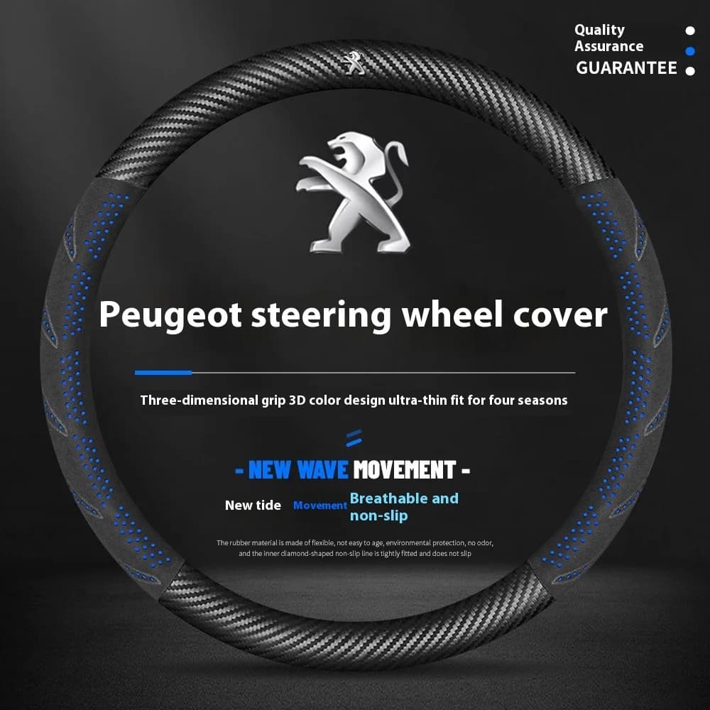 Per Peugeot 107 108 206 207 208 301 307 308 406 407 408 508 607 106 3008 4008 5008 GT Auto Ventilare Coprivolante in pelle
