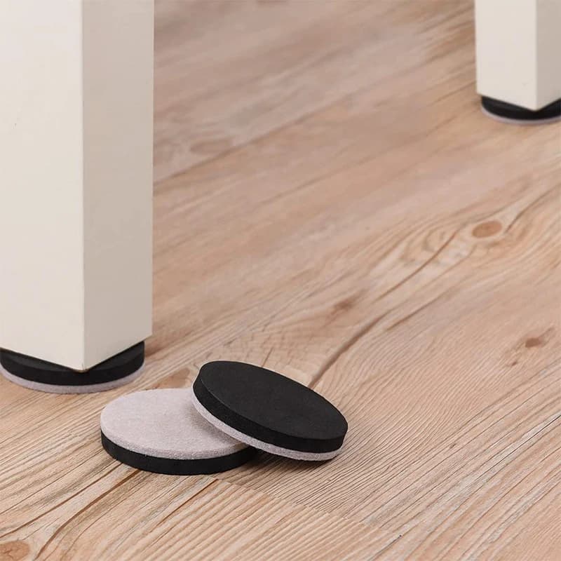 4/8/12pcs Felt Furniture Sliders Pads Hardwood Floors Protector Non Slip Sofa Bed Table Chair Leg Cover Caps for Heavy Furniture