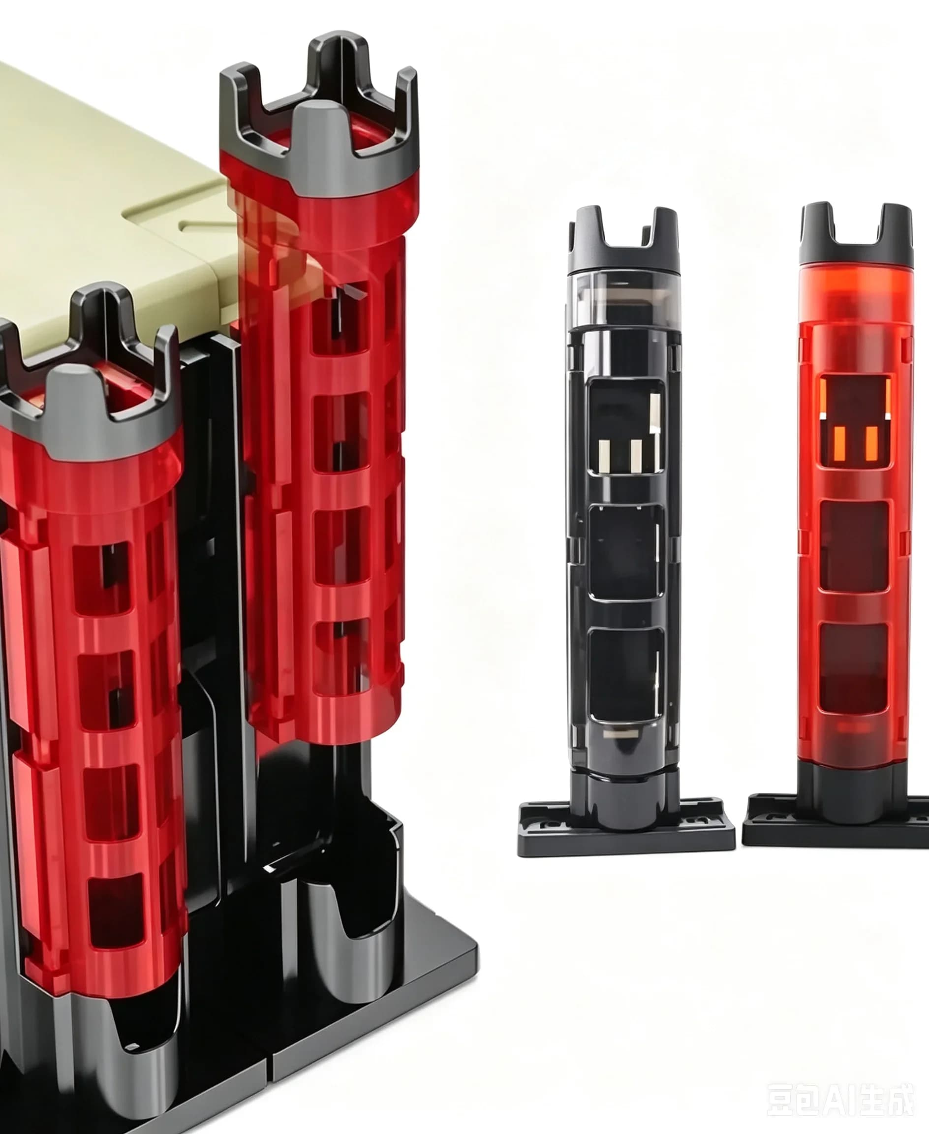 Fishing Box Rod Tube Holder, Detachable Adjustable Snap-On Mount Bracket, Portable Outdoor Carp Sea Fishing Tackle Accessory